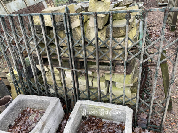 Ref. 152 – Antieke smeedijzeren tuinpoort foto 2